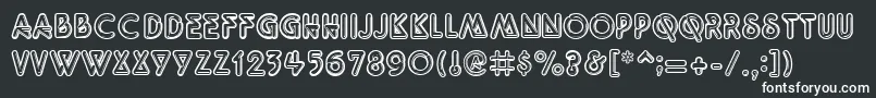 QuarkNeonRegular Font – White Fonts on Black Background