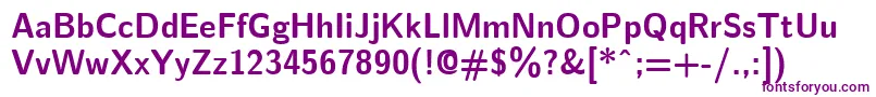 EmilBold Font – Purple Fonts on White Background