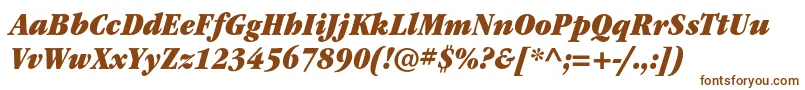 ItcgaramondstdUltnarrowita Font – Brown Fonts on White Background