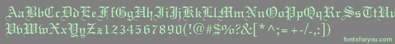 EnglandNormal Font – Green Fonts on Gray Background