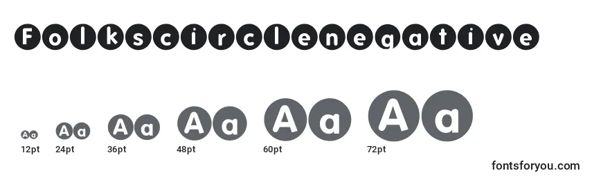 Folkscirclenegative Font Sizes