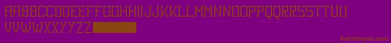 KineticExtreme Font – Brown Fonts on Purple Background