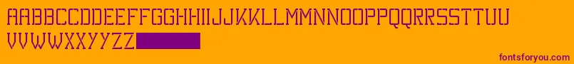 KineticExtreme Font – Purple Fonts on Orange Background