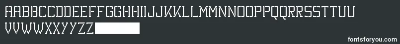 Шрифт KineticExtreme – белые шрифты на чёрном фоне