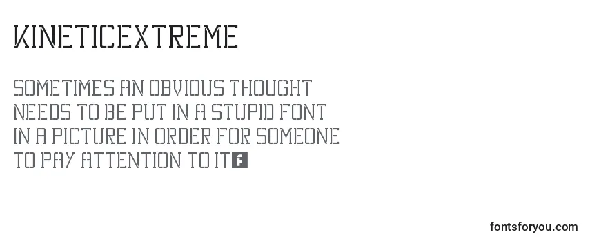Review of the KineticExtreme Font