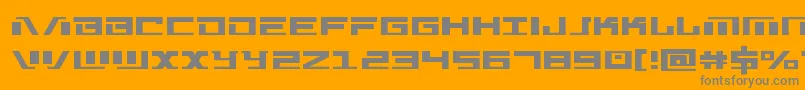 Więcej informacji o czcionce Warmachinestraight Czcionka Warmachinestraight – szare czcionki na pomarańczowym tle
