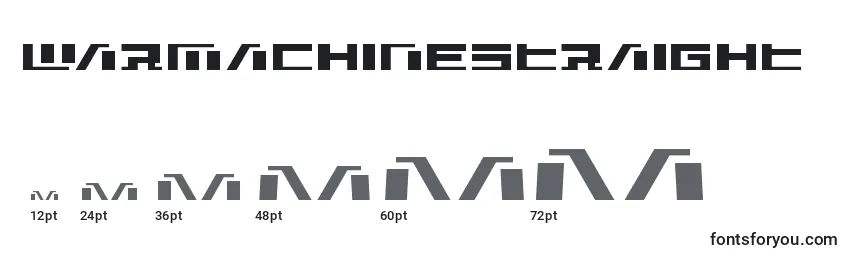 Размеры шрифта Warmachinestraight