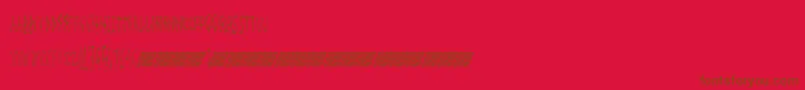 Megalife Font – Brown Fonts on Red Background