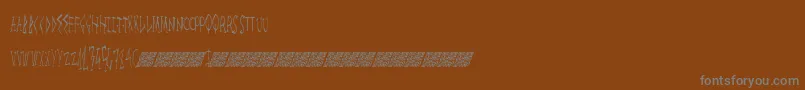 Megalife Font – Gray Fonts on Brown Background