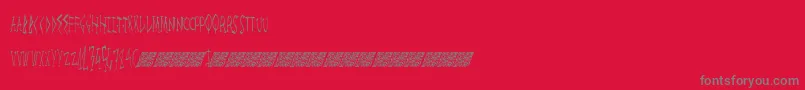 Megalife Font – Gray Fonts on Red Background