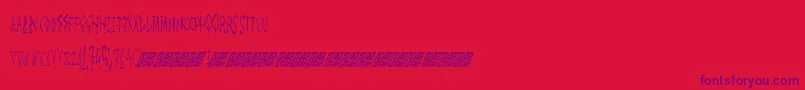 Megalife Font – Purple Fonts on Red Background