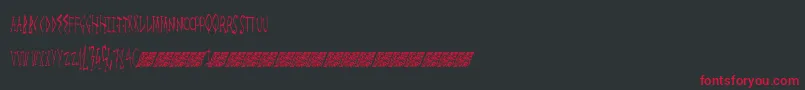 Megalife Font – Red Fonts on Black Background