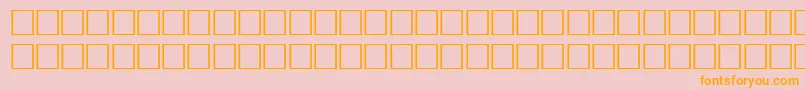 OldbaskervilleRegular Font – Orange Fonts on Pink Background