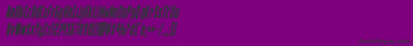 Weitere Informationen zur Battleworldcondital-Schriftart Battleworldcondital-Schriftart – Schwarze Schriften auf violettem Hintergrund