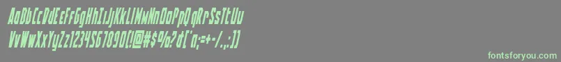 Battleworldcondital-Schriftart – Grüne Schriften auf grauem Hintergrund