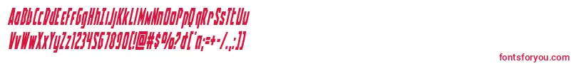 Battleworldcondital Font – Red Fonts on White Background