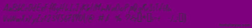 Good ffy Font – Black Fonts on Purple Background