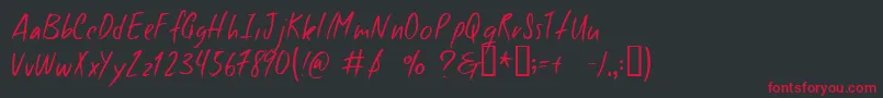 Good ffy Font – Red Fonts on Black Background