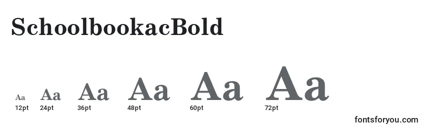 SchoolbookacBold Font Sizes