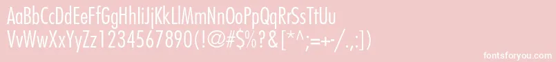 Favoritlightcondc-Schriftart – Weiße Schriften auf rosa Hintergrund