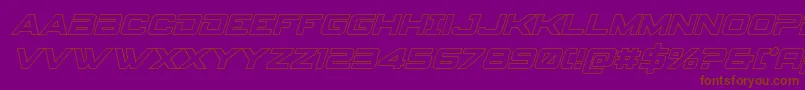 Lisätietoja Spyagencyv3outital-fontista Spyagencyv3outital-fontti – ruskeat fontit violetilla taustalla