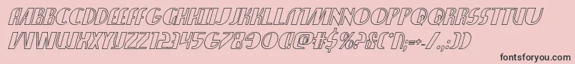 Nathanbrazilshadowital Font – Black Fonts on Pink Background