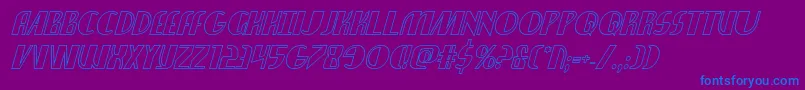 Nathanbrazilshadowital Font – Blue Fonts on Purple Background