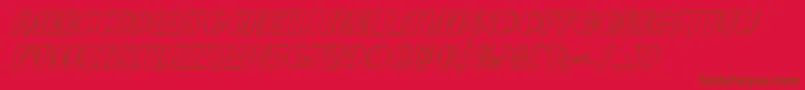 Nathanbrazilshadowital Font – Brown Fonts on Red Background