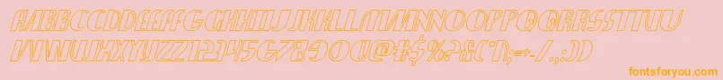 Nathanbrazilshadowital Font – Orange Fonts on Pink Background