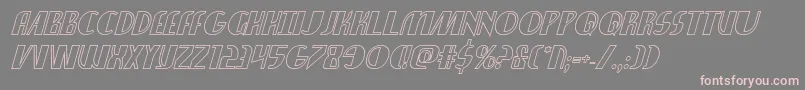 Nathanbrazilshadowital Font – Pink Fonts on Gray Background