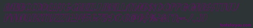 Nathanbrazilshadowital Font – Purple Fonts on Black Background