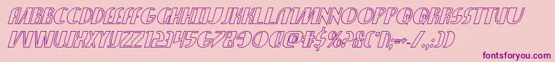 Nathanbrazilshadowital Font – Purple Fonts on Pink Background