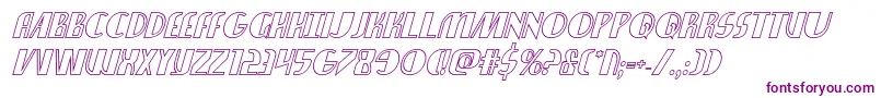 Nathanbrazilshadowital Font – Purple Fonts on White Background