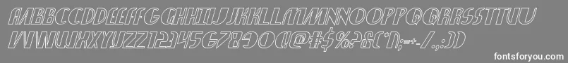 Nathanbrazilshadowital Font – White Fonts on Gray Background