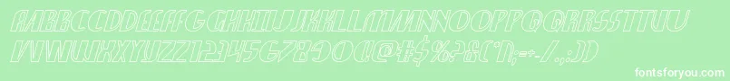 Nathanbrazilshadowital Font – White Fonts on Green Background