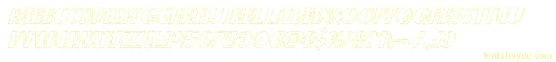 Nathanbrazilshadowital Font – Yellow Fonts on White Background