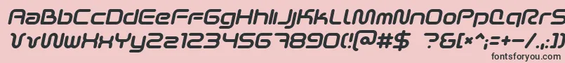 Scifi2ki Font – Black Fonts on Pink Background