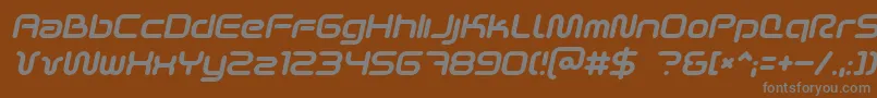 Scifi2ki Font – Gray Fonts on Brown Background