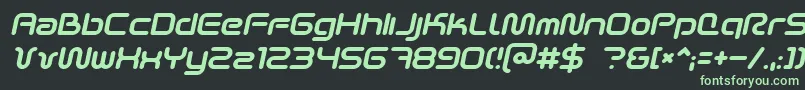 Scifi2ki Font – Green Fonts on Black Background