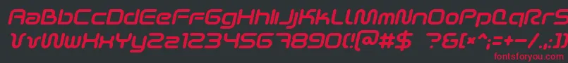 Scifi2ki Font – Red Fonts on Black Background