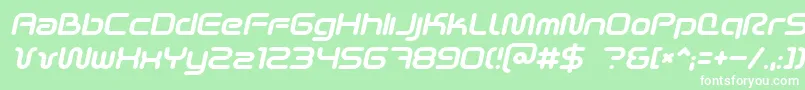 fuente Scifi2ki – Fuentes Blancas Sobre Fondo Verde