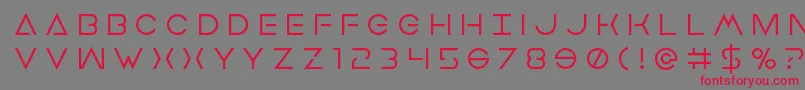 Earthorbitertitle Font – Red Fonts on Gray Background