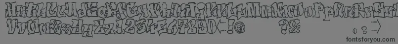 ElfontTag Font – Black Fonts on Gray Background