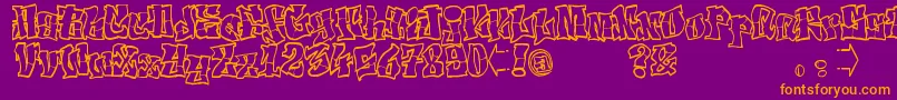 En savoir plus sur la police ElfontTag Police ElfontTag – polices orange sur fond violet