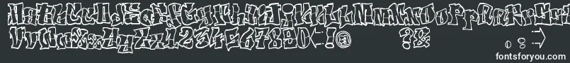 ElfontTag Font – White Fonts on Black Background