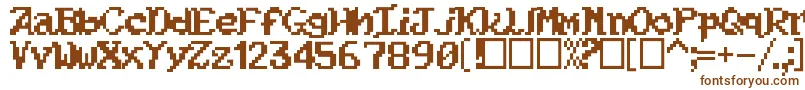 Шрифт Kouryuu – коричневые шрифты