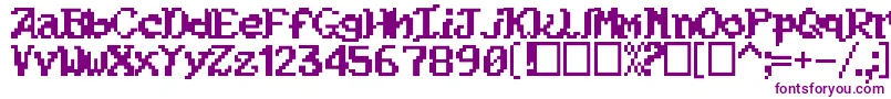 Kouryuu-fontti – violetit fontit