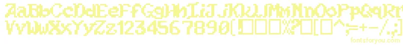 Kouryuu-fontti – keltaiset fontit