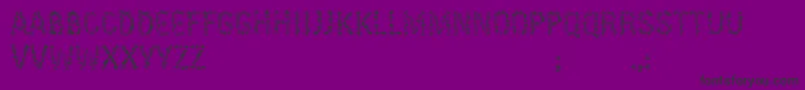 Czcionka KissingfontV6 – czarne czcionki na fioletowym tle