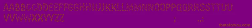Подробнее о шрифте KissingfontV6 Шрифт KissingfontV6 – коричневые шрифты на фиолетовом фоне